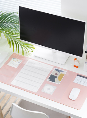 超大备忘写字垫多功能鼠标垫办公室收纳桌垫电脑桌桌面垫键盘垫子