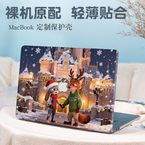 朱迪和尼克苹果macbookpro电脑保护壳适用新款14.2寸笔记本air13.6防摔M4/M3外壳Air15.3磨砂Pro16可爱保护套