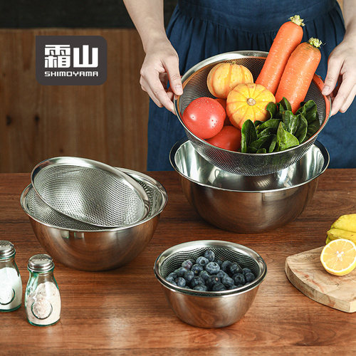 不锈钢盆子SHIMOYAMA/霜山