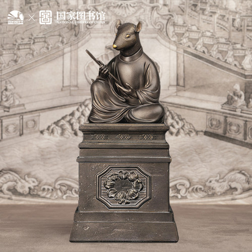 开天工作室十二生肖子鼠雕像手办