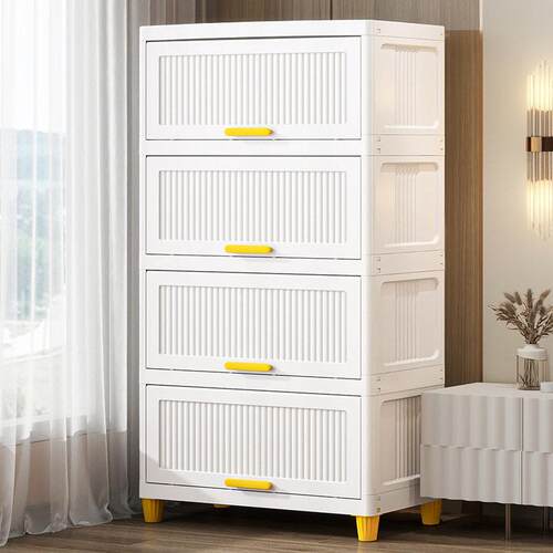 Storage box home storage cabinet multi-layer folding