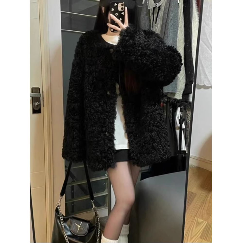 今年流行欧货羊羔毛摇粒绒外套女2025秋冬季新款小个子爆款上衣潮