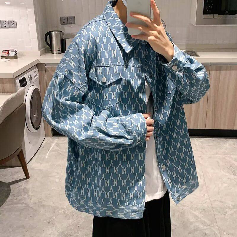 男款衬衫春季宽松小众设计感上衣男生潮流百搭休闲长袖翻领外套潮