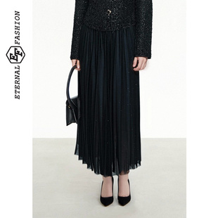 新款 高腰A字裙2025冬季 高级感时尚 百搭气质半身裙 商场同款