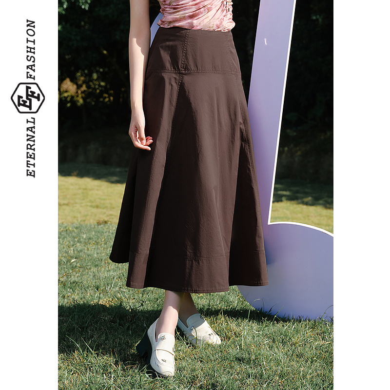 复古风通勤显瘦气质半身裙