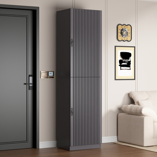 窄高款鞋柜一体靠墙家用入户门口外楼道走廊储物玄关多层立式鞋架