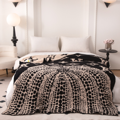 法式复古新中式毛毯沙发盖毯