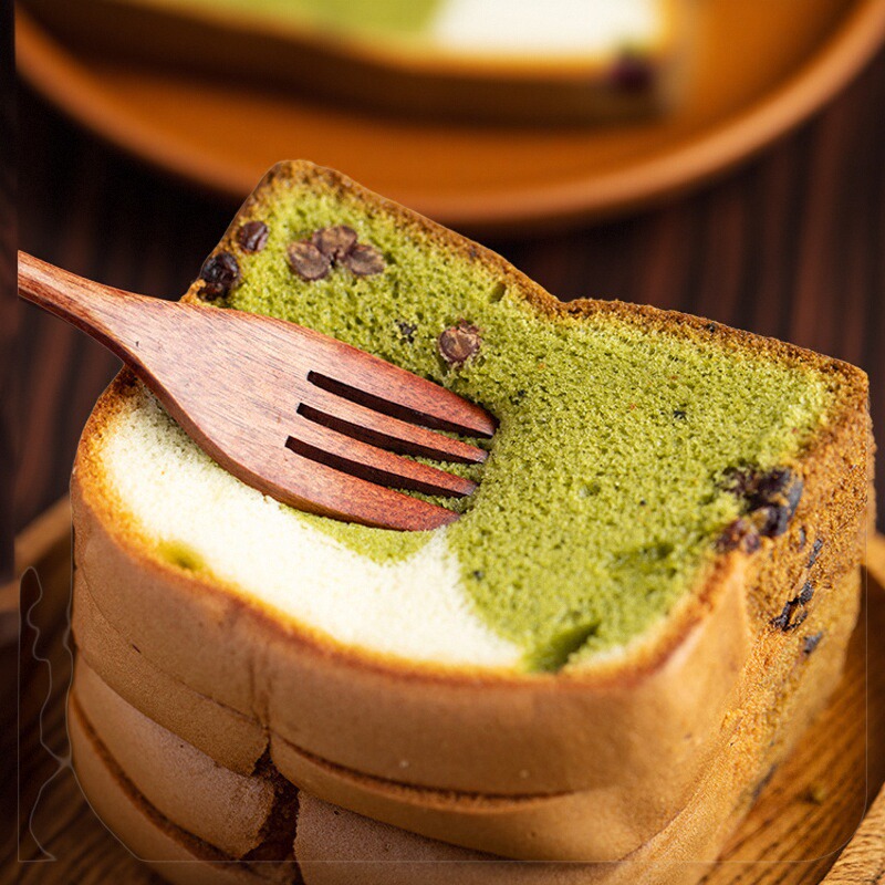 鲜蛋原味和抹茶味的融合   清甜绵密可口