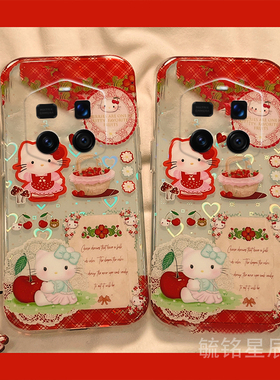 适用华为荣耀magic7手机壳magic6pro保时捷magic7rsr可爱magic5至臻版4红色kt猫3透明2带挂件hellokitty春天