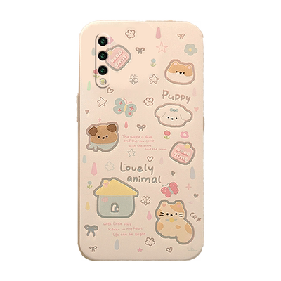 新款可爱卡通动物适用小米9手机壳9Pro透明9SE硅胶的8挂绳腕带CC9Pro防摔8SE猫咪8青春版6少女心6X全包5X网红