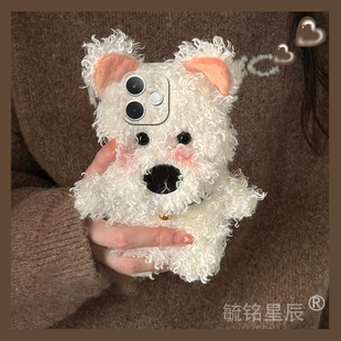 适用oppok13turbopro手机壳k13x毛绒k13s秋冬k12s可爱k11x小狗k12plus硅胶k3高级感k10超火k9x小众k7卡通情侣