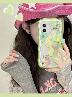 适用小米redmi红米k70手机壳k60至尊版k80新款k30i绿色note14油画13r花朵12turbo夏日11pro+小清新11tpro腕带