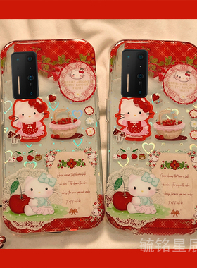 适用坚果r2手机壳pro2锤子pro3可爱pro红色kt猫pro2s透明3带挂件的少女心hellokitty女超好看高级感全包防摔