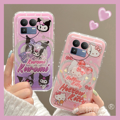 hellokitty适用realme真我GT8手机壳gt7pro/gt6竞速版gt大师探索版gt5新款neo7紫色neo7x库洛米neo7se可爱6se