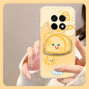 适用一加ace5手机壳ace3pro新款2可爱13黄色奶酪12带支架的11透明10卡通9起司8创意7少女简约时尚diy芝士小众