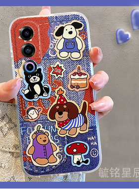 新款可爱牛仔蛋糕小熊适用魅族21Note手机壳20pro透明18软硅胶的21infinity无界版特别16thPlus/17/21/16/X/s