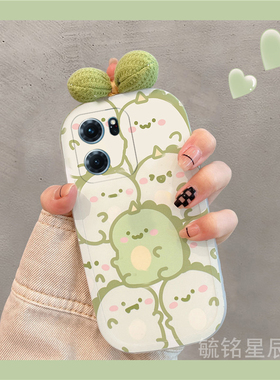 新款透明可爱绿色恐龙蝴蝶结适用华为honor荣耀Play9T手机壳8T小众diy的7T情侣7TPro硅胶6C全包paly高级感6T