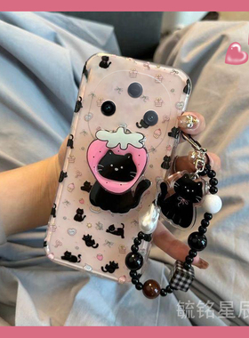 适用vivoy300pro手机壳y200gt新款y100i黑色y100+y200+t小猫y97/y93s带支架y85挂绳y83防摔y81s高级感y79硅胶