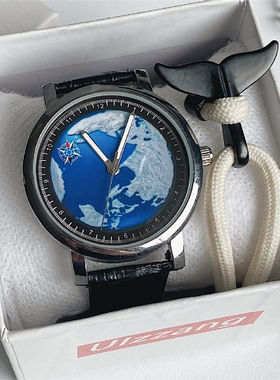 太空人宇航员虫洞概念蓝色星球款地球高考考试机械学生潮流手表男