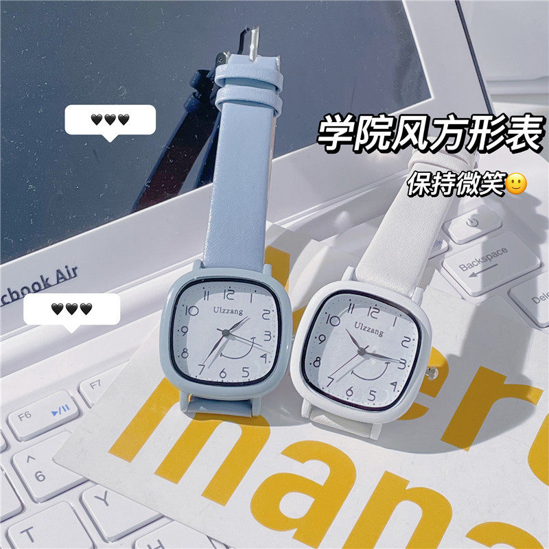 日式极简手表女款学生百搭儿童女孩初中高中女生机械电子石英女表