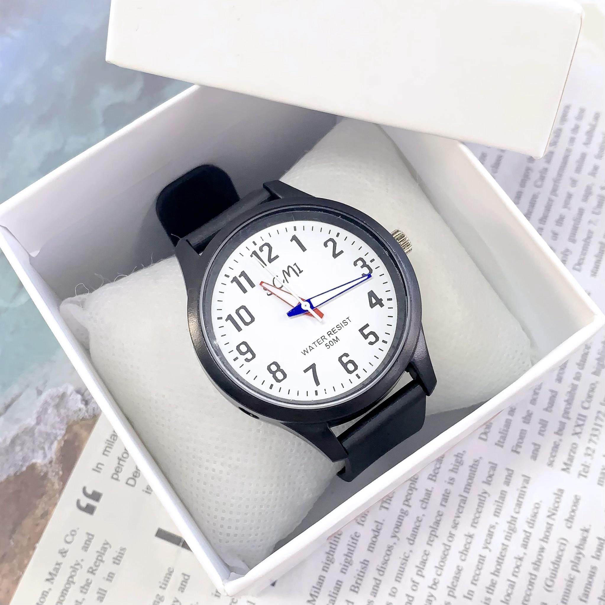 学生考试专用手表女款高颜值初中生高中生男青少年简约学霸小黑表