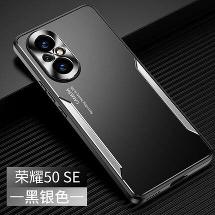 磨砂防指纹Honor50se荣耀50SE 5G手机壳男款JLH-ANOO金属散热50s e全包防摔JLHAN00保护套JLH TN00OO适用华为