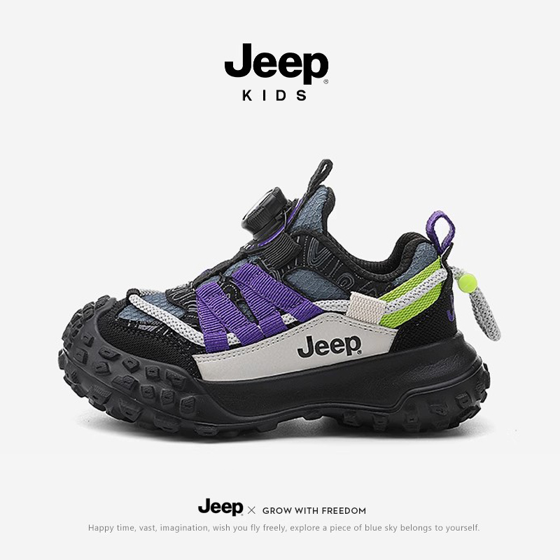 jeep童鞋跑步老爹鞋子春秋网面