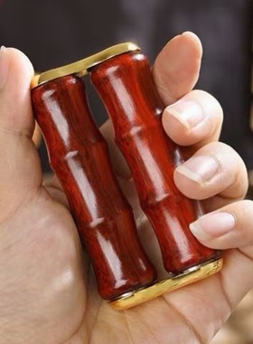 紫檀木解压手把件手部按摩器锻炼手指关节灵活的玩具随身把玩件