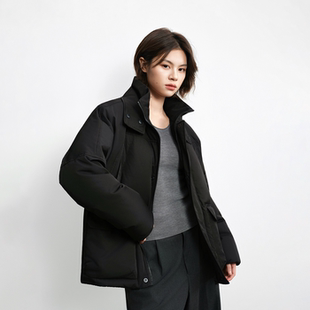 保暖男女款 90白鹅绒短款 三防面料爽滑质感 1000MM清洁度 羽绒服