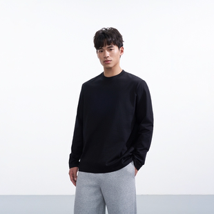 直袖 T恤 口 罗纹袖 圆领百搭 偶得·男士 口多色 260G重磅筋骨感长袖