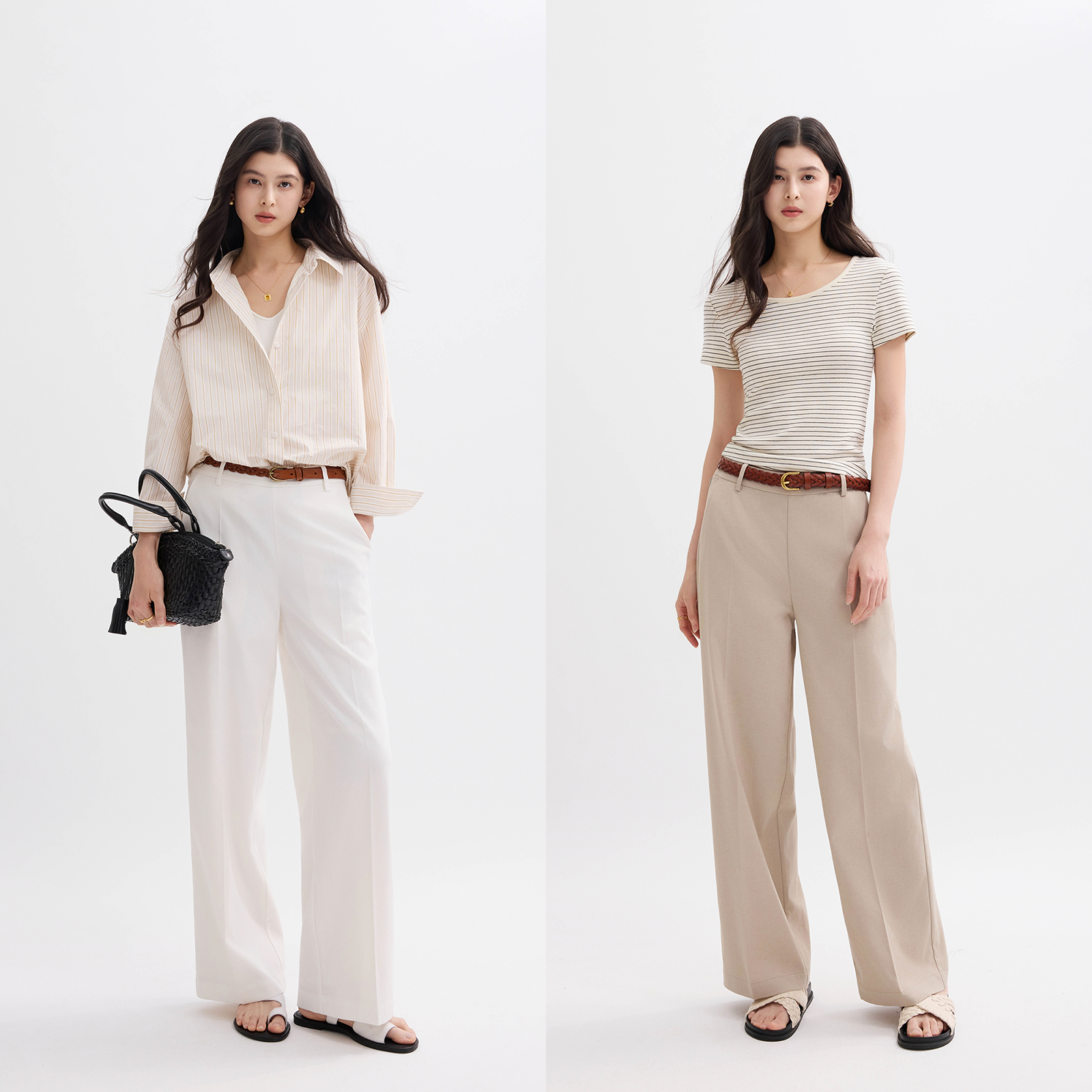 经典款极简线条西裤 前后挺缝线设计 索罗娜棉麻混纺 直筒长裤,女装/女士精品,西装裤/正装裤,淘宝优惠券,粉丝福利购,淘宝优惠卷