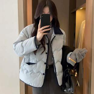 韩国东大门轻薄短款棉服女冬季新款宽松休闲棉衣外套