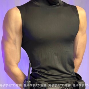 小众设计暗黑高街战术机能工装背心可拆卸腰带包直播肌肉男穿搭