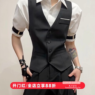 cosplay恋与深空秦彻酒保套装成男西服陆沉马甲吕元英同款衬衫