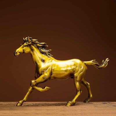 铜马摆件黄铜千里马到成功工艺品生肖马客厅办公室装饰品乔迁礼品