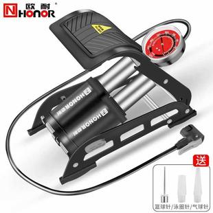 脚踩踏打气筒家用打气泵便携汽车高压气筒皮筏艇快速充气泵水火箭