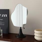 轻奢化妆镜ins宿舍网红化妆镜不规则云朵镜面高清镜面可调节旋转