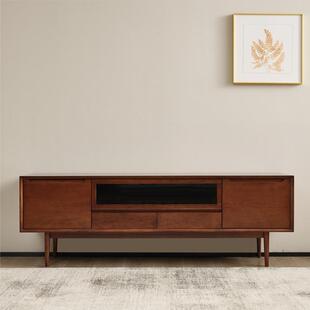 北欧风格全实木电视柜客厅柜简约樱桃木原木小户型电视柜