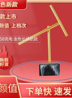 新款金色充电款牛顿混沌摆永动机摆件办公桌客厅装饰招财送礼品