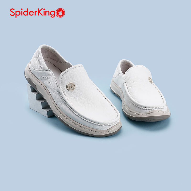 蜘蛛王商务潮流豆豆鞋