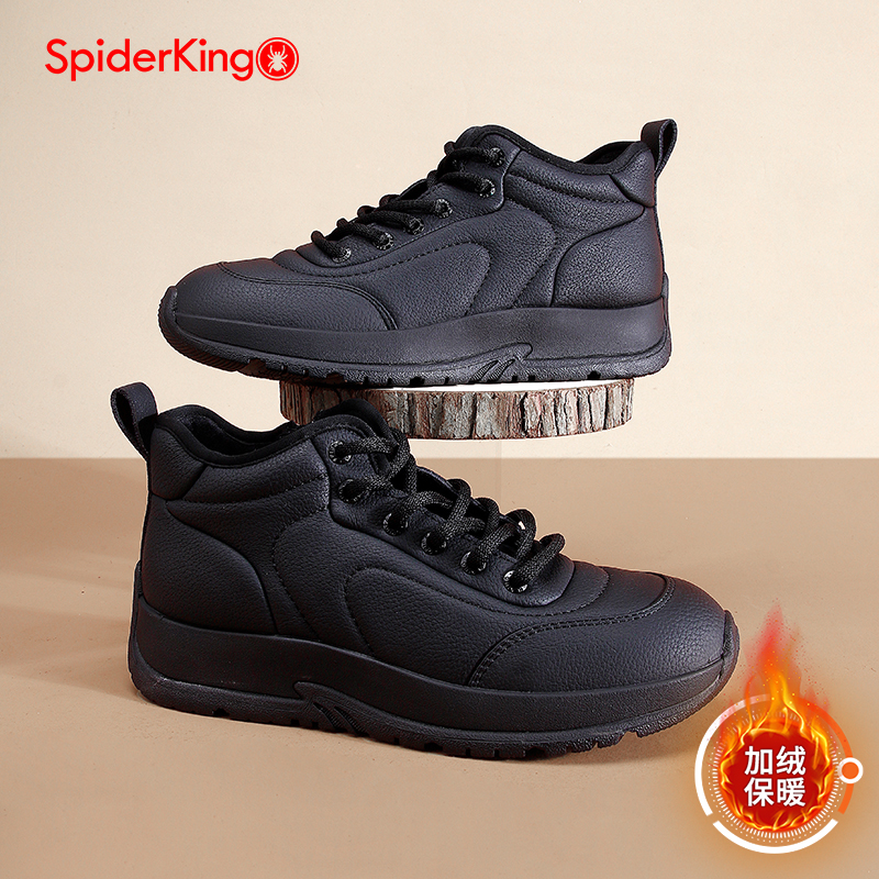 蜘蛛王女鞋2025冬季加绒保暖