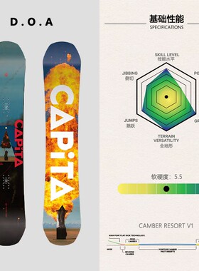 逸滑|24-25 CAPITA D.O.A 男款全能板单板滑雪