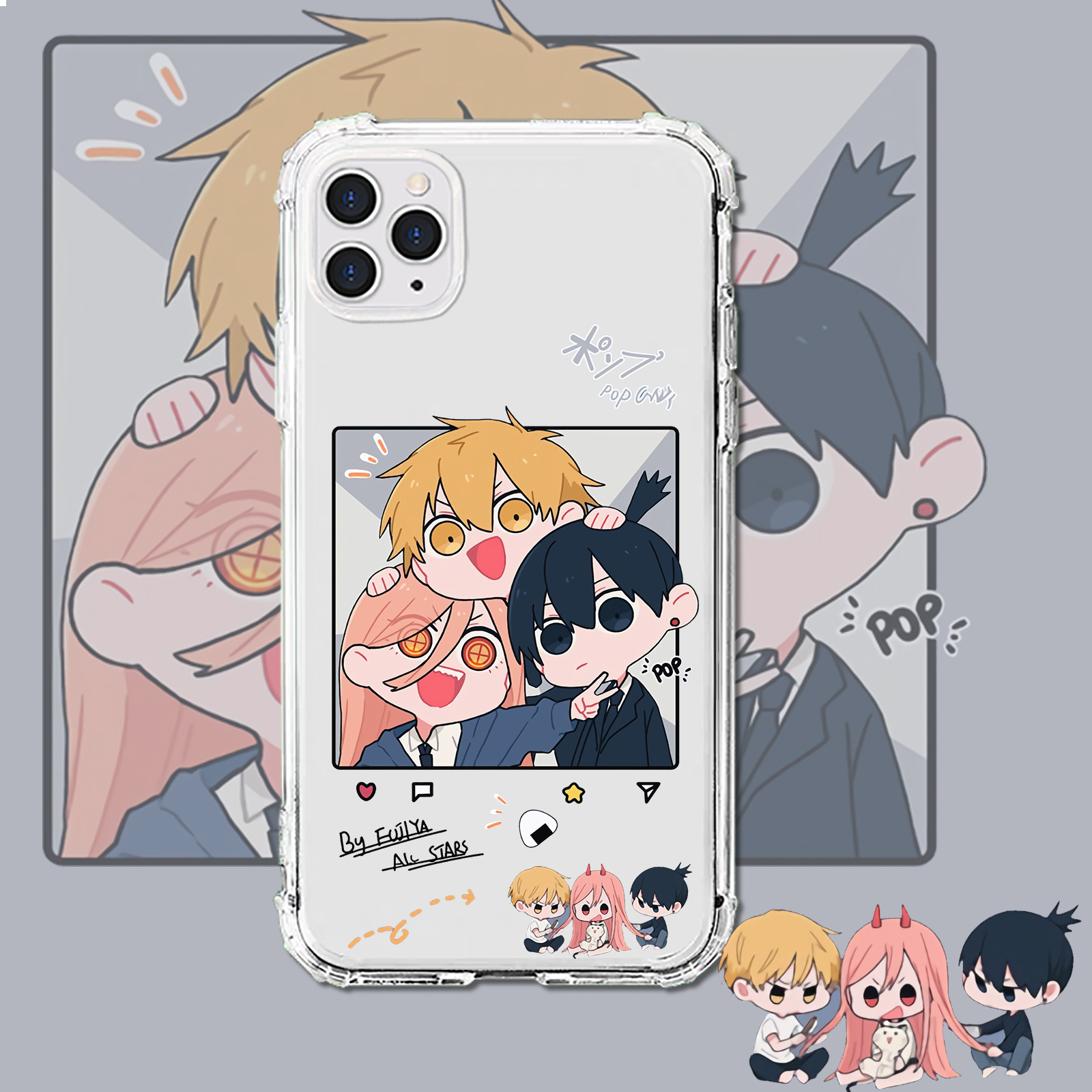 电锯帕瓦玛奇动漫风手机壳