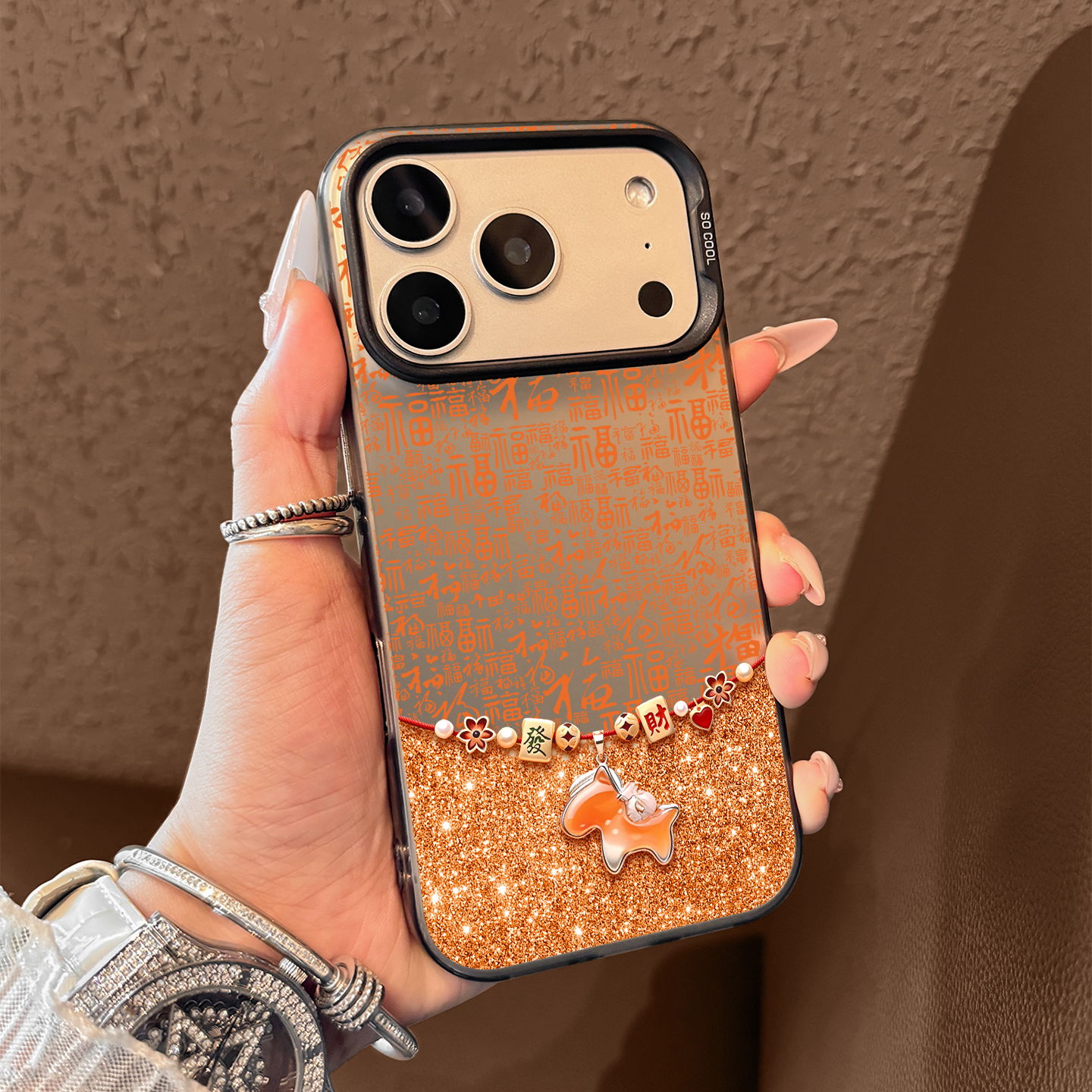 适用苹果17promax手机壳新款iphone17pro马年百福水晶17磨砂16硅胶15全包防摔14可爱pm小众13女款12高级感ip,3C数码配件,手机保护套/壳,淘宝优惠券,粉丝福利购,淘宝优惠卷