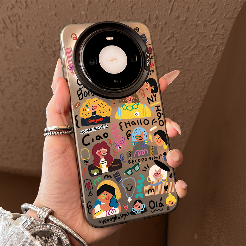 适用华为mate80手机壳新款mate80promax抽象女孩mate60pro高级感mate70全包防摔50硅胶40pro女小众创意保护套,3C数码配件,手机保护套/壳,淘宝优惠券,粉丝福利购,淘宝优惠卷