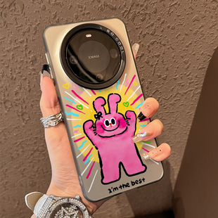 超薄可爱卡通 硅胶保护套女款 适用于华为mate60pro手机壳新款 外壳mate70粉兔子mete50高级感m40全包防摔70pro