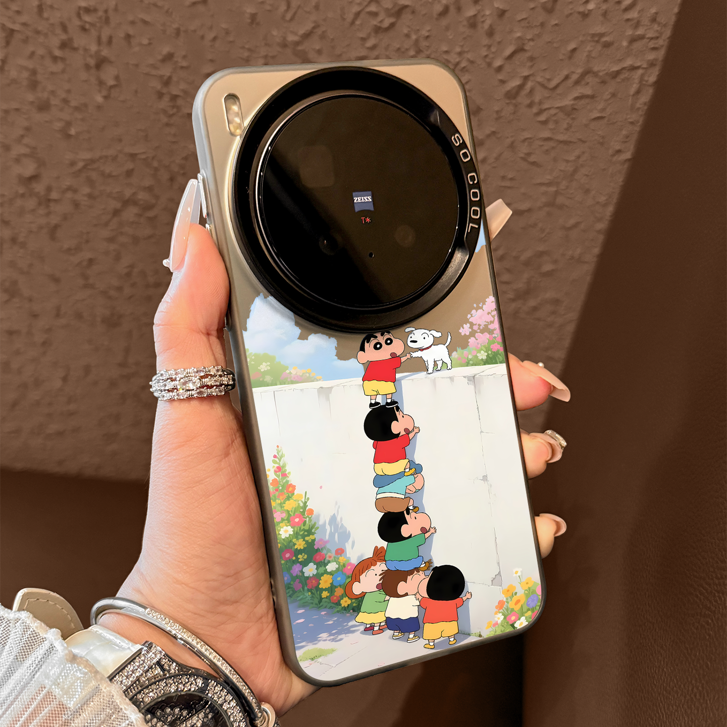 适用vivox300蜡笔小新云朵手机壳