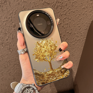 mt60小众女款 创意男士 mate70渐变发财树meta70pro高级感mete50全包防摔m40磨砂 适用华为mate60pro手机壳新款