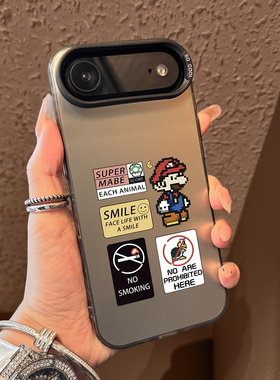 适用于iPhone17手机壳新款高级感苹果17promax全包air防摔像素风马里奥16pro外壳15创意14小众13时尚12男女11