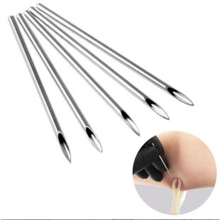 一次性人体穿刺针阴环唇钉耳洞手穿工具穿孔针1.2/1.6/0.8导管针